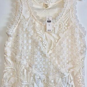 Tiny by Anthropologie Lace Tank Top - Sleeveless